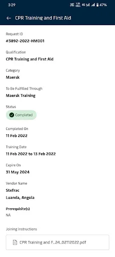Maersk Training TMS ڈاؤن لوڈ کریں – اپنی تربیت کو ٹریک کریں - Screenshot 6