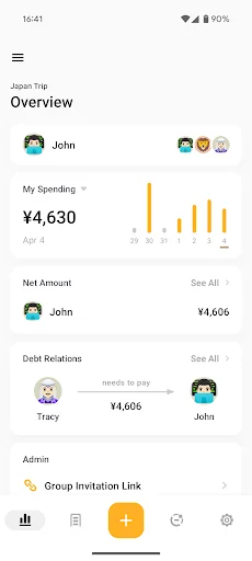 Bill Bear ڈاؤن لوڈ کریں – اخراجات کا آسان حساب کتاب - Screenshot 9