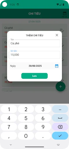 Thu Chi ڈاؤن لوڈ کریں – روزانہ آمدنی اور اخراجات کا بہترین ٹریکر - Screenshot 2
