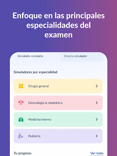 Gliamediq: Simulador ENARM ڈاؤن لوڈ کریں – طبی امتحان کی تیاری - Screenshot 21