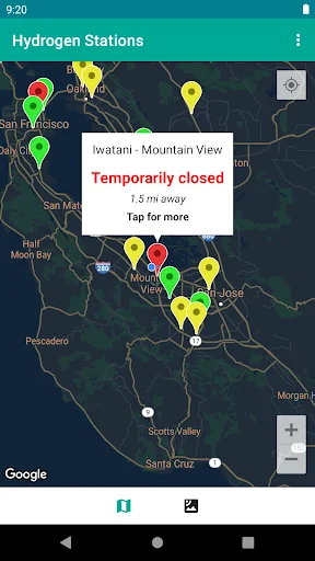 Hydrogen Stations USA ڈاؤن لوڈ کریں – ہائیڈروجن فیول اسٹیشن تلاش کریں - Screenshot 5
