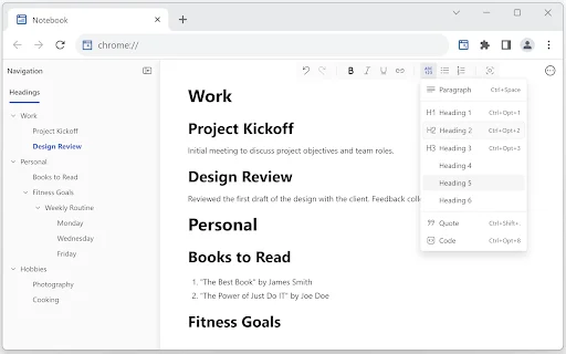 Notes – Quick Tab Notepad ڈاؤن لوڈ کریں – بہترین نوٹ پیڈ ایکسٹینشن - Screenshot 2