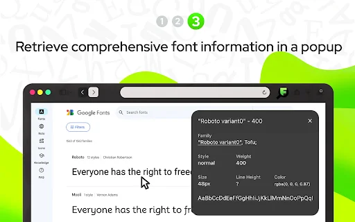 What Font – find font ڈاؤن لوڈ کریں – ویب فونٹس کی فوری شناخت کریں - Screenshot 3