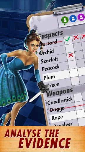Clue: Classic Edition ڈاؤن لوڈ کریں – پراسرار جاسوسی گیم کا لطف اٹھائیں - Screenshot 3
