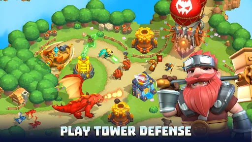 Wild Sky TD ڈاؤن لوڈ کریں – بہترین اسٹریٹجک ٹاور ڈیفنس گیم - Screenshot 18