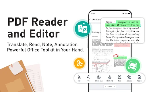 PDF Reader – Translate & Edit ڈاؤن لوڈ کریں | 110+ زبانوں میں ترجمہ - Screenshot 3