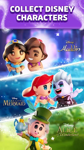 Disney Magic Match 3D ڈاؤن لوڈ کریں – دلچسپ ڈزنی پزل گیم - Screenshot 3