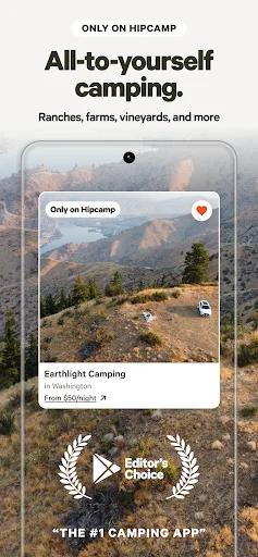Hipcamp ڈاؤن لوڈ کریں – کیمپنگ اور RV ریزورٹس بکنگ ایپ - Screenshot 3
