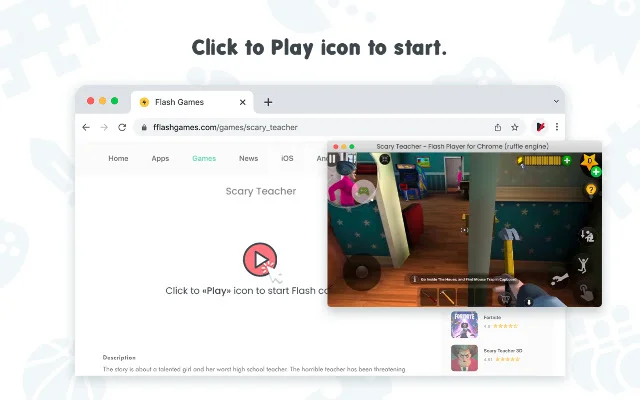 Flash Player for Chrome ڈاؤن لوڈ کریں – فلیش گیمز چلائیں - Screenshot 3