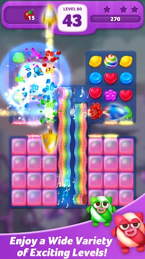 Lollipop: Sweet Taste Match 3 ڈاؤن لوڈ کریں – بہترین پزل گیم - Screenshot 22