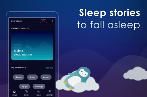 Sleep & Meditation : Wysa ڈاؤن لوڈ کریں – پرسکون نیند اور سکون - Screenshot 2