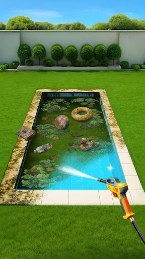 Lawn Care ASMR Cleaning ڈاؤن لوڈ کریں – بہترین گارڈن گیم - Screenshot 2