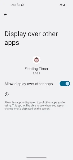 Floating Timer ڈاؤن لوڈ کریں – اینڈرائیڈ کے لیے بہترین ٹائمر اور اسٹاپ واچ - Screenshot 5