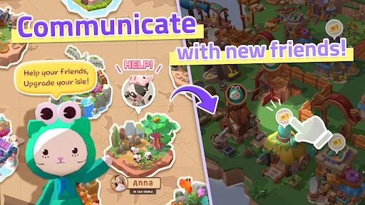 The Secret of Cat Island ڈاؤن لوڈ کریں – بلیوں کا پیارا فارمنگ گیم - Screenshot 5