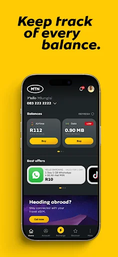 MTN App ZA ڈاؤن لوڈ کریں – MTN سروسز تک فوری رسائی - Screenshot 8