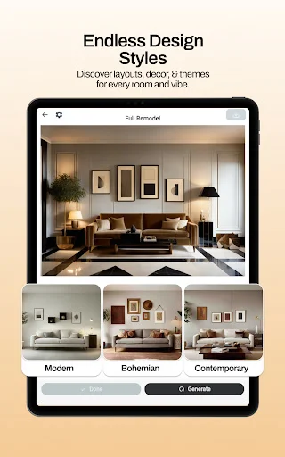 Remodel AI ڈاؤن لوڈ کریں – گھر کی تزئین و آرائش کے لیے بہترین ایپ - Screenshot 13