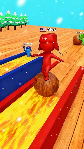 Snow Race 3D ڈاؤن لوڈ کریں – بہترین برفانی ریسنگ گیم - Screenshot 2