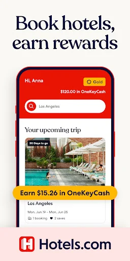 Hotels.com ایپ ڈاؤن لوڈ کریں – ہوٹل بکنگ اور سفری ڈیلز - Screenshot 1