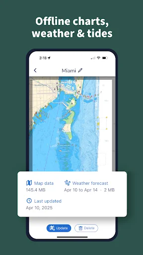 Savvy Navvy Boating Navigation ڈاؤن لوڈ کریں – جدید میرین چارٹس اور GPS - Screenshot 2