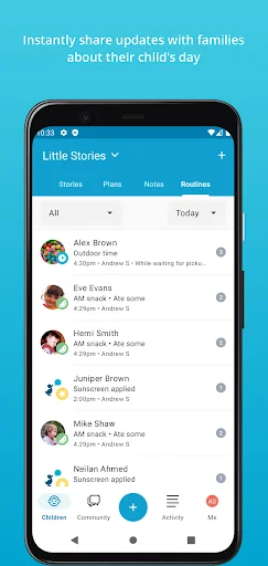 Storypark for Educators ڈاؤن لوڈ کریں – بچوں کی تعلیم کا ڈیجیٹل ریکارڈ - Screenshot 4