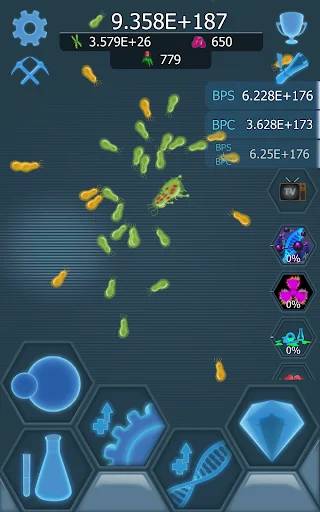 Bacterial Takeover ڈاؤن لوڈ کریں – بیکٹیریا ٹائکون آئیڈل گیم - Screenshot 9