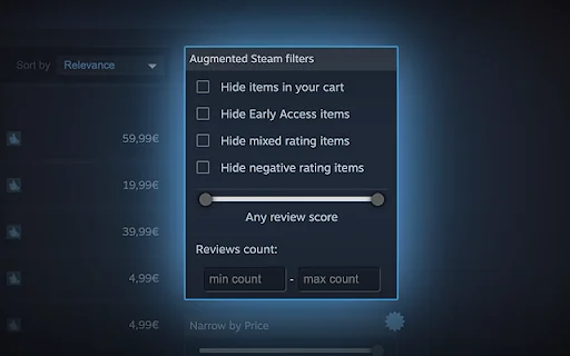 Augmented Steam ڈاؤن لوڈ کریں – Steam تجربے کو بہتر بنائیں - Screenshot 4