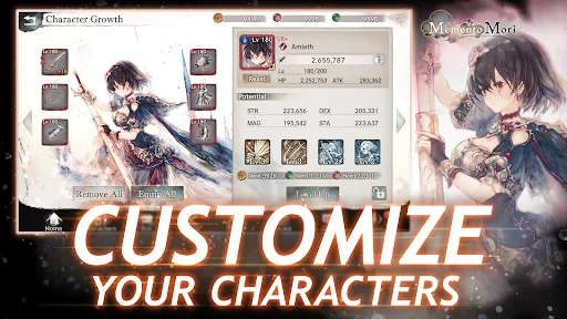 MementoMori: AFKRPG ڈاؤن لوڈ کریں – بہترین آرٹ اور میوزک کے ساتھ RPG - Screenshot 14