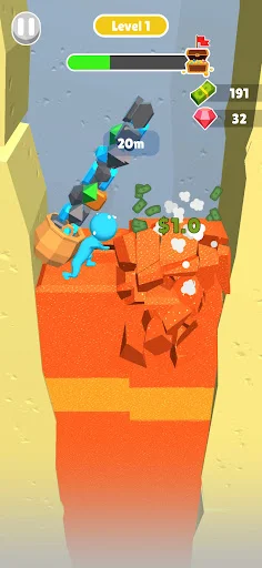 Dig Gem Mining ڈاؤن لوڈ کریں – دلچسپ خزانے کی تلاش کا کھیل - Screenshot 18