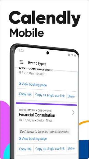 Calendly Mobile ڈاؤن لوڈ کریں – میٹنگ شیڈولنگ کو آسان بنائیں - Screenshot 1
